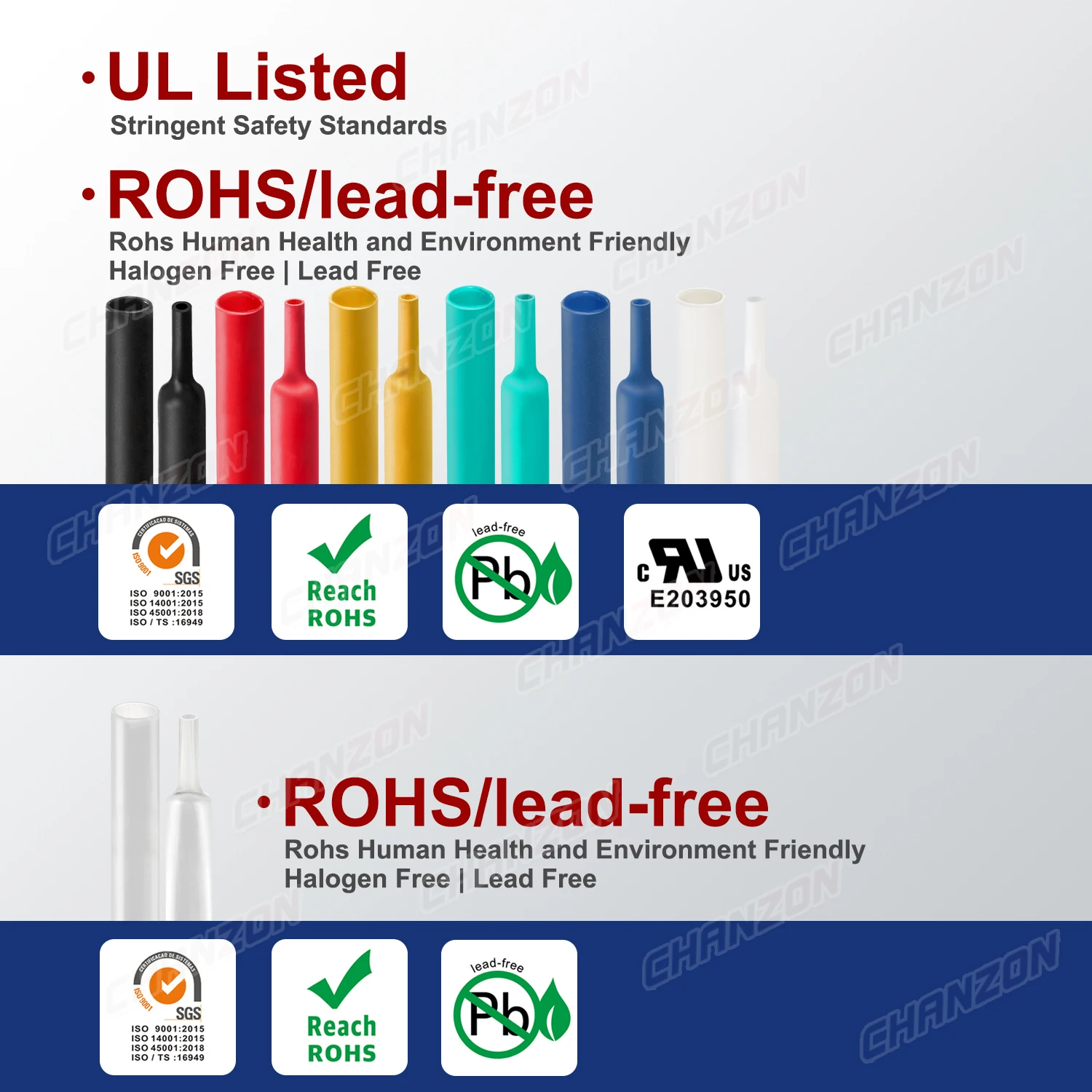 1.22M 2.5M Heat Shrink Tube With Glue