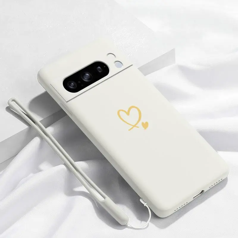 Hollow Heart Silicone Phone Case - Stylish Bracelet Design Cover