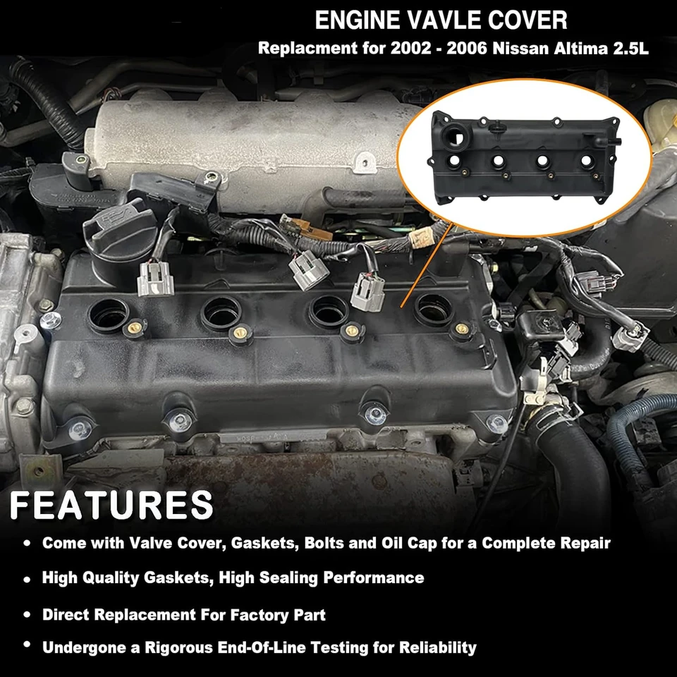 アグリーページ 13264-3Z001 Engine Valve Cover with Gaskets, Compatible with