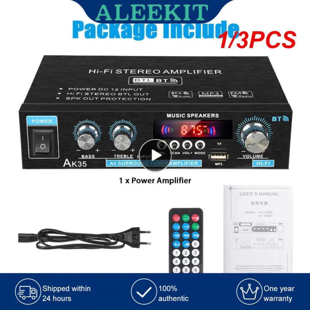 

1/3PCS 800W Home Car Amplifiers 2 Channel 5.0 Surround Sound FM USB Remote Control Mini HIFI Digital Amplifier Stereo