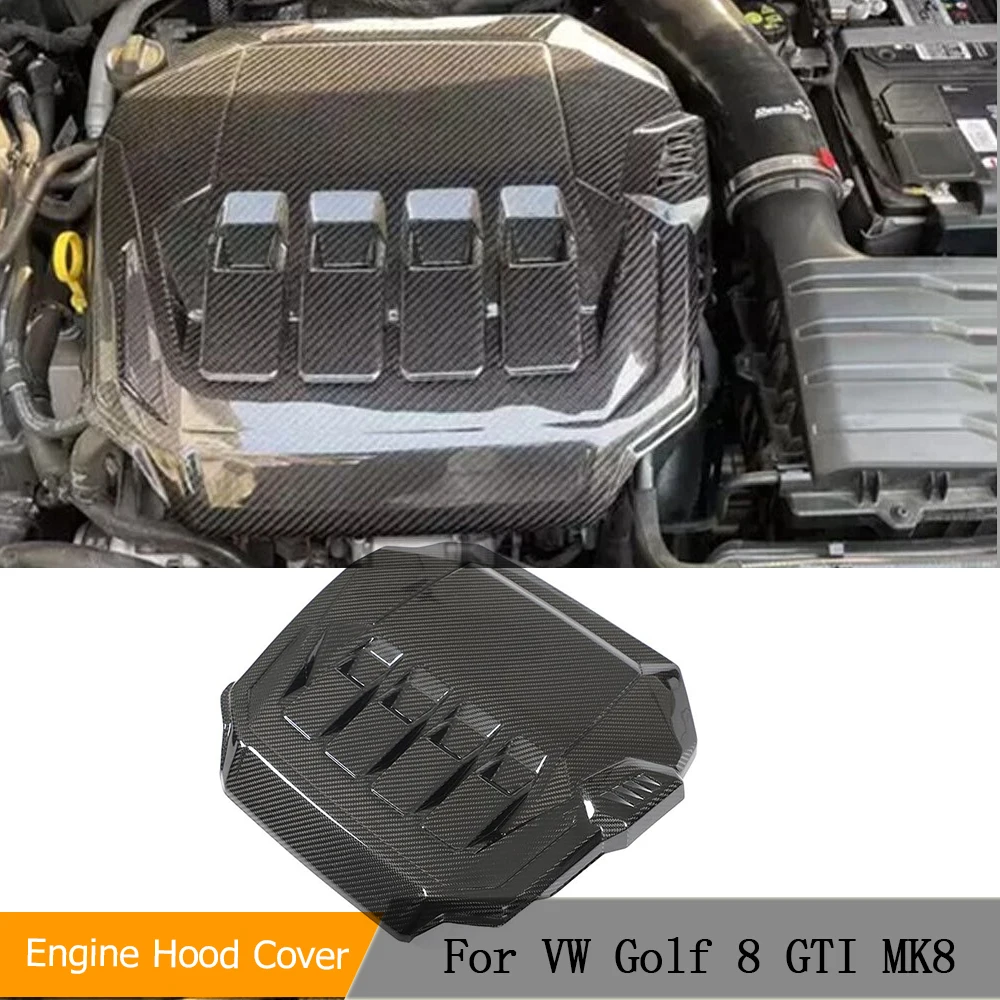 VW ゴルフ V GTI用 カーボン製 エンジンカバー エンジンカバー ボルクスワーゲンVWゴルフ5 GTIに適したカーボン