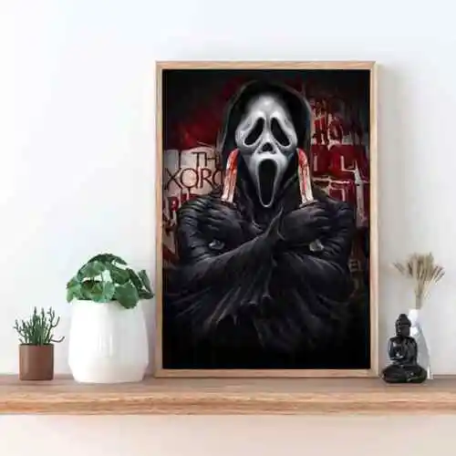 

Screaam Horror Movie Art Picture Print Silk Poster Home Wall Decor
