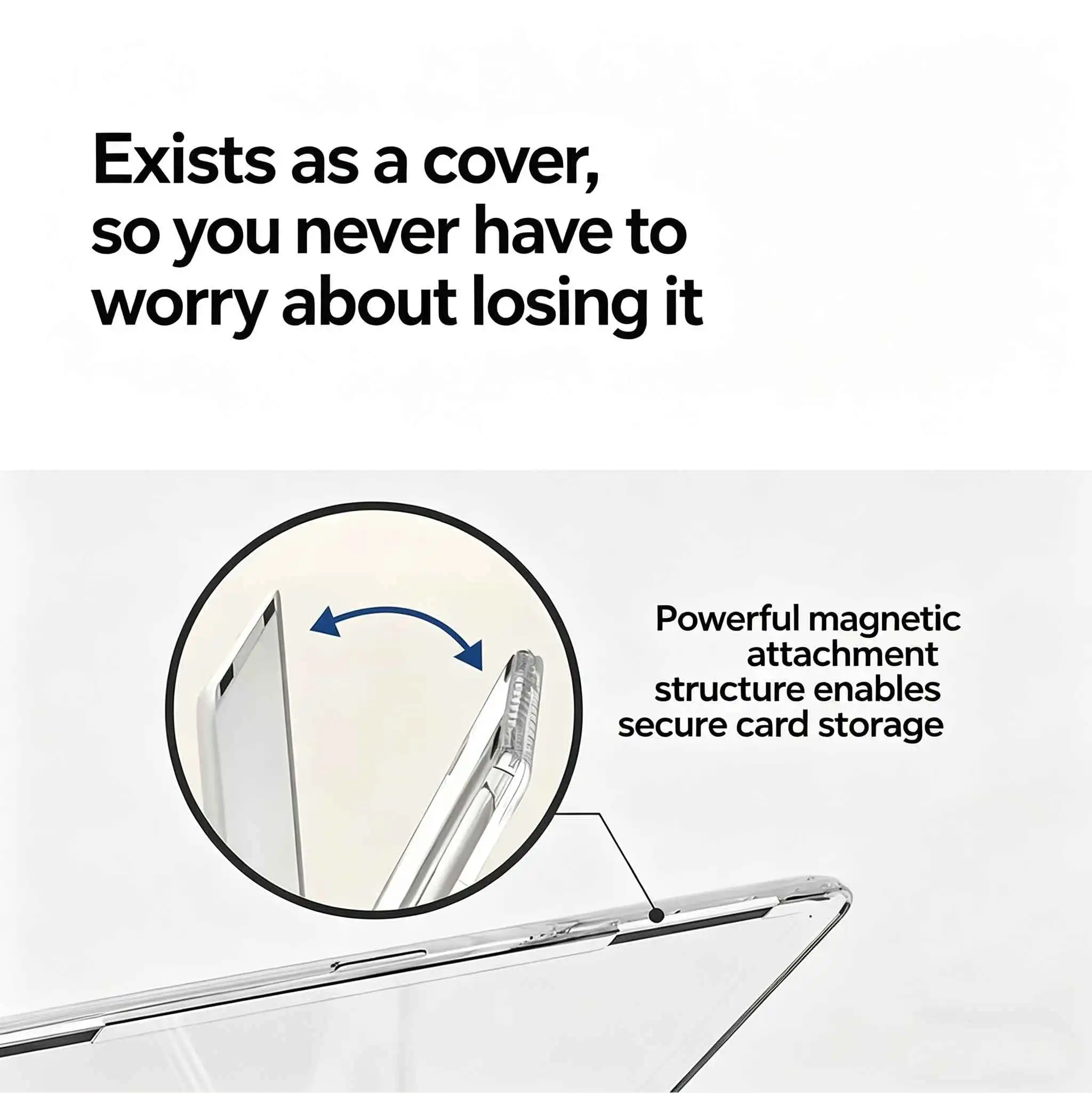 MagSafe Magnetic Card Holder Wallet for Pro Max Phones, Apple-Compatible Phone Case