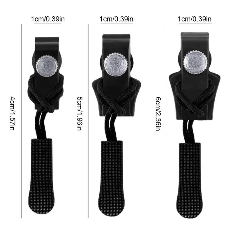 Zipper Repair Kit Set Of 12 Quick Release Metal Zipper Head Replacement 3 Different Sizes Pull Replacement