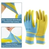 12 PCS Blue Safety Work Gloves Non-slip Wear-resistant Breathable Nitrile Gloves Rubber Protective Equipment Soft Puncture Proof 3