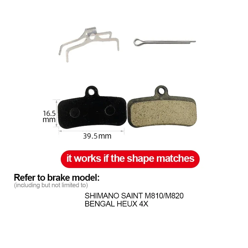 Bicycle Disc Brake Pads Brake Pads Bike Brake Pads Bicycle Disc Brake Pads for SHIMANO XTR, XT, ZEE, SAINT, M8120, M8020, M7120, M6120, M820, M810, M640, MT520, MT420 1/2/4 Pair
