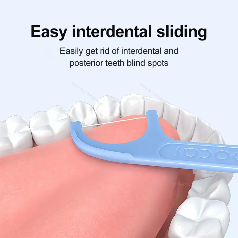 300pcs SOOCAS Professional Dental Flosser Ergonomic Design Safe Food Grade Teeth Stick Tooth Picks 50Pcs/Box 6BOX Tooth Pick 6