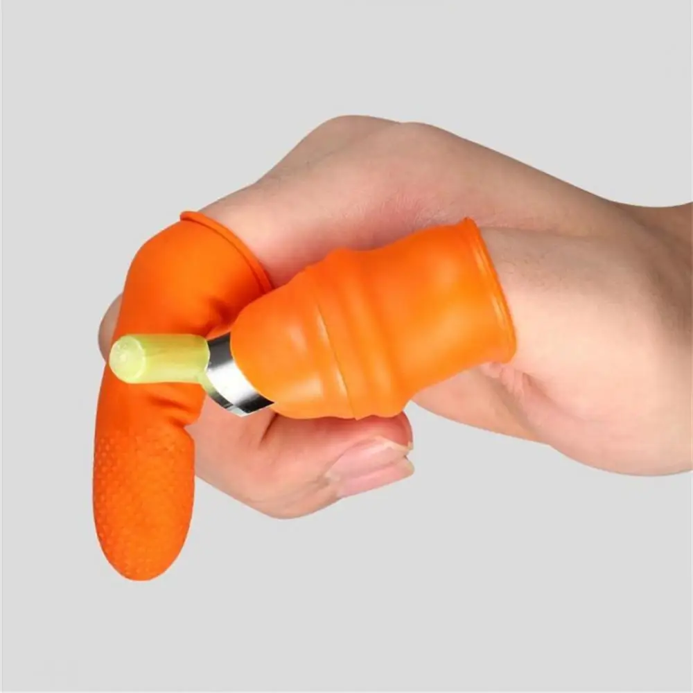 Finger Protector Silicone Thumb Knife Protector Gears Cutting Vegetable Harvesting Knife Pinching Plant Blade Scissors Gloves