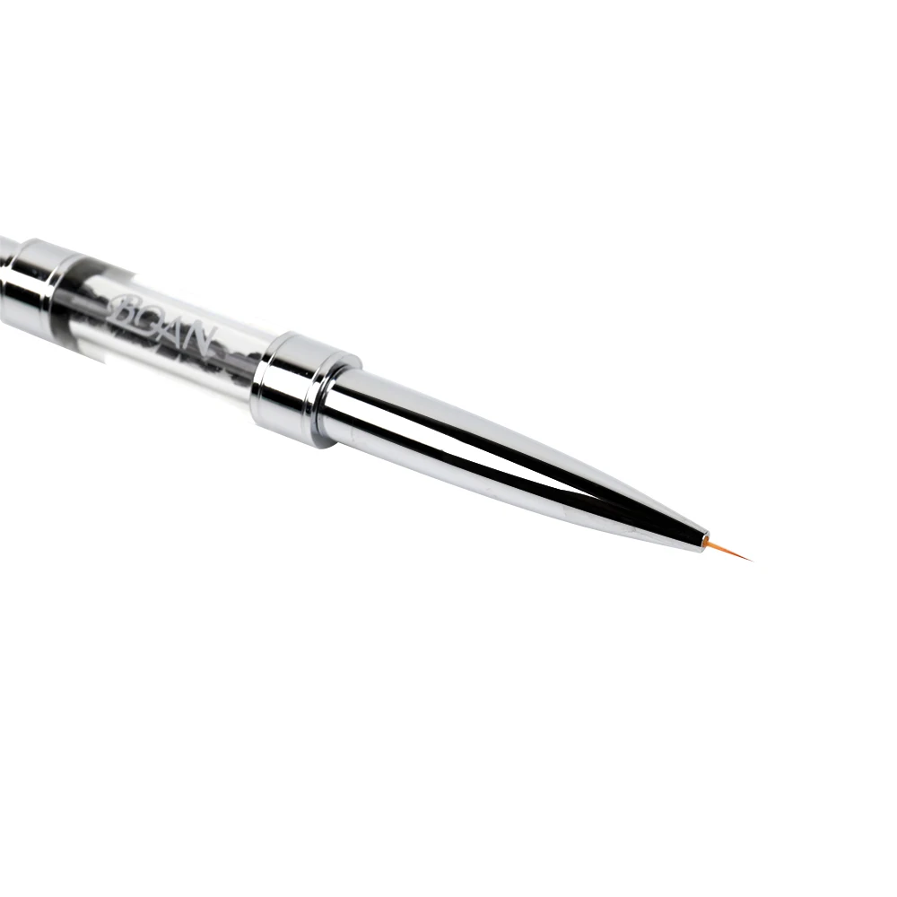 BQAN Double Head Nail Art Liner Brush Drawing Line Pen 5mm/7mm/9mm/11mm Nail Art Brushes Rhinestones Handle Manicure Art Tool 3