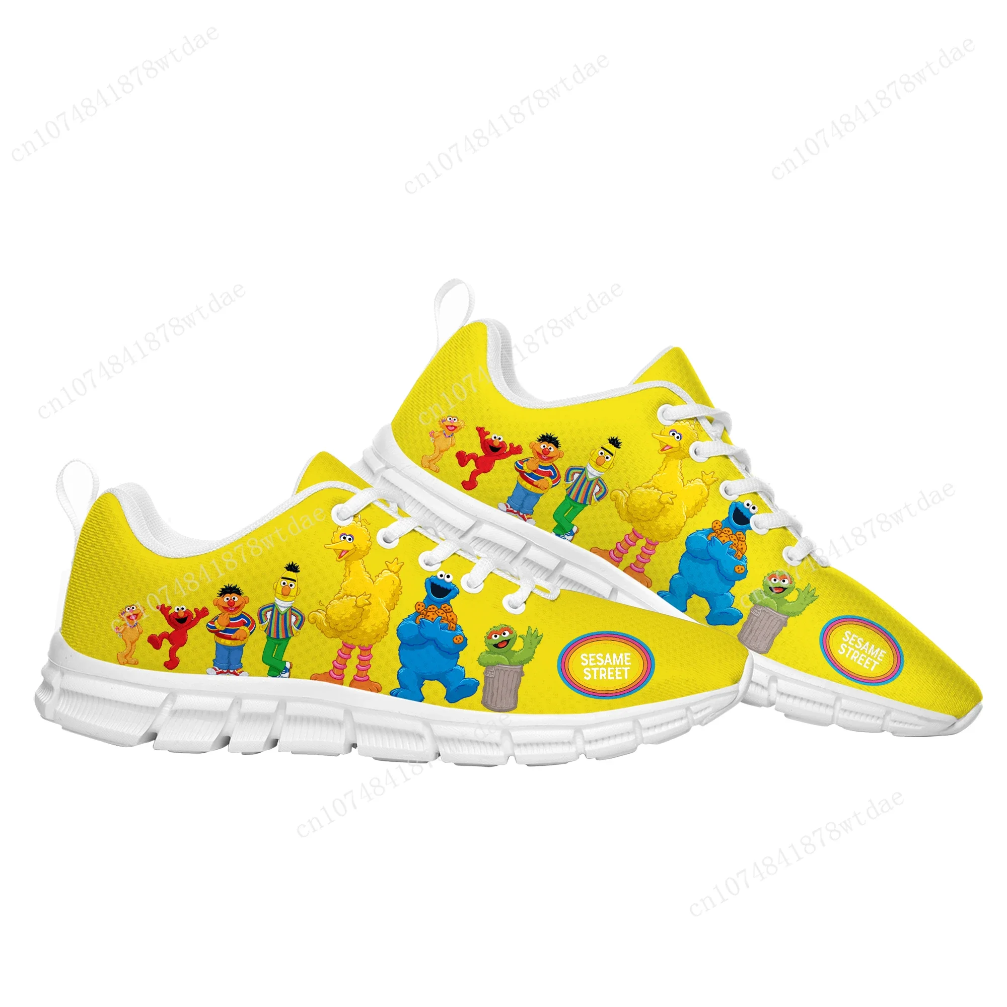 

Cartoon Sesame Manga Street Comics Elmo Sports Shoes Mens Women Teenager Kids Sneakers High Quality Sneaker Catton Custom Shoe