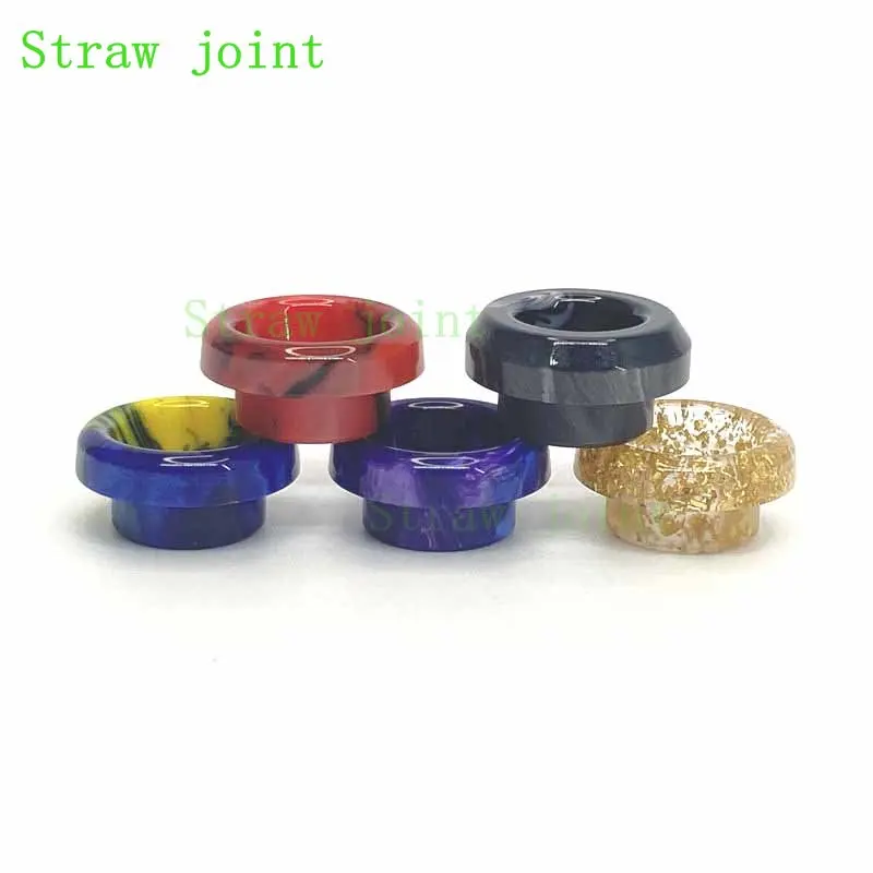 

1PC Random Color 810 Short Profile M Without Rubber Ring Resin Straw Joint