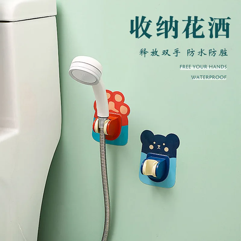 Punch Free Base Bathroom No Trace Pasting Shower Shower Bracket Sprinkler Bracket Bath Tub Accessories