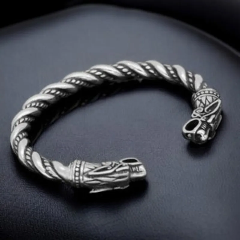 Viking Metal Bracelet | Handmade Viking Celtic Torque Bracelet, Valhalla Exquisite Bracelet, Gift for Her/His 4