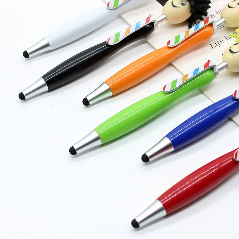 Random 4pcs/set 10-color Ballpoint Pens With Cartoon Bear Doll Head Design  For Journal & Planner Writing