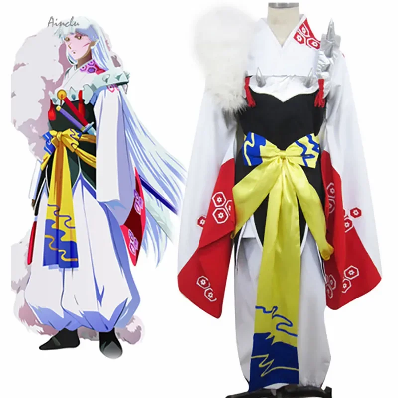 

InuYasha Costume Sesshomaru Kimono Cosplay For Kid And Adult Costume