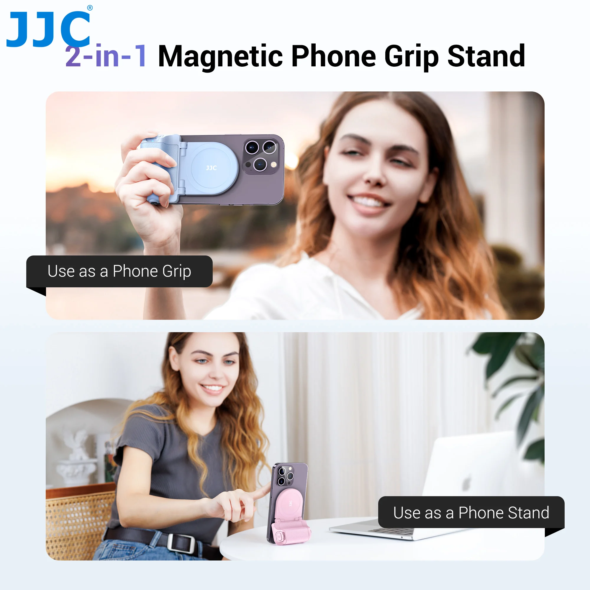 JJC 磁気スナップグリップ電話ハンドグリップ Magsafe