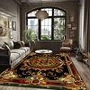 American Style Luxury Green Fluffy Soft Carpet Home Bedroom Sofa Area Rugs Non-slip Cloakroom Doorway Floor Mats Customizable 3