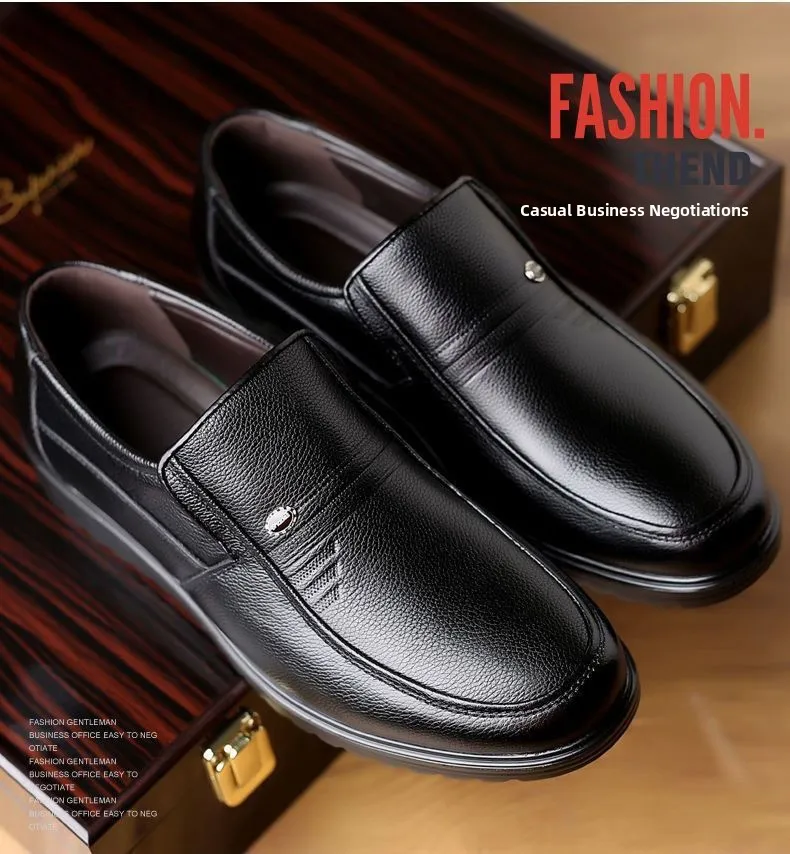 أحذية من الجلد العسكري من الدرجة الأولى أحذية رجال الأعمال غير الرسمية أحذية سفلية ناعمة 100% من جلد البقر بالكامل تخفيضات خاصة