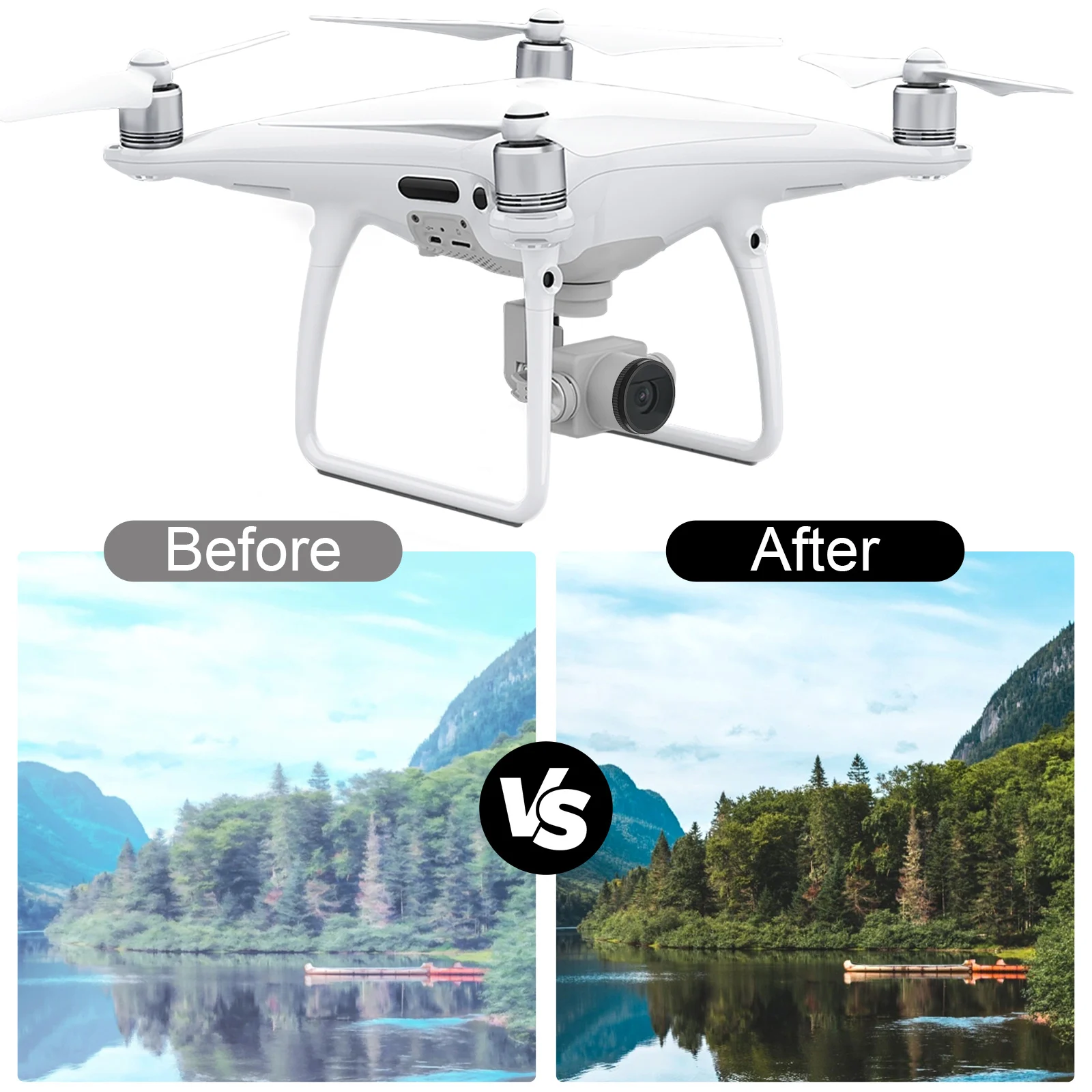 Filtre ND/UV/CPL pour DJI Mini 3 Pro, Mavic 3, Air 2S - Lot de 8