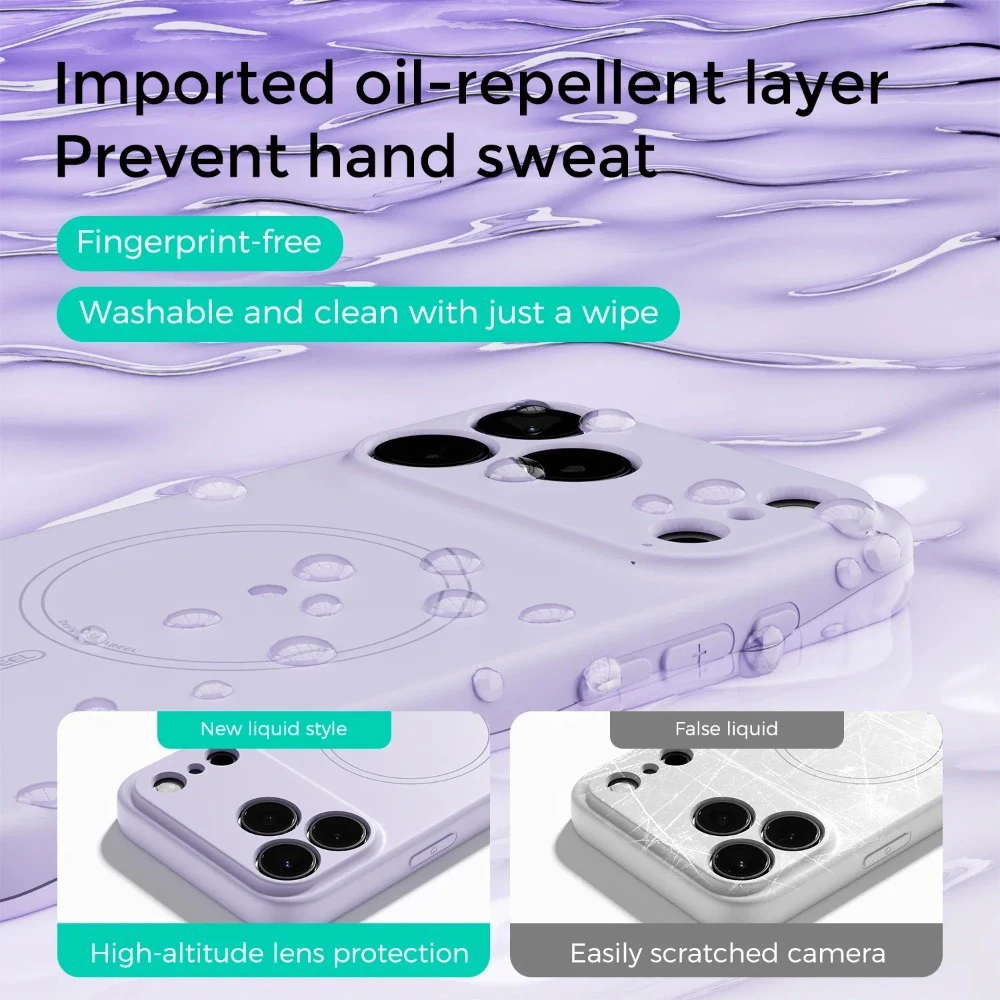 Ultra-Durable Liquid Silicone Magnetic Phone Case Cover