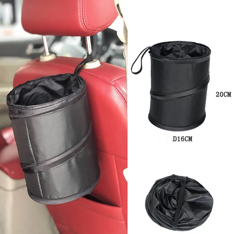 Foldable Hanging Car Trash Can, Outdoor Portable Storage Bin, Chair Back Storage  Bag, Collapsible Pop Up Reusable Bag, Creative - AliExpress