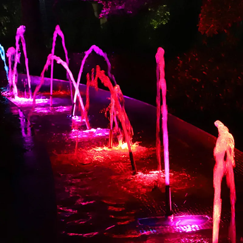 Luce subacquea per immersione lampada per fontana in acciaio inossidabile luci per esterni con funzione d'acqua illuminazione per piscina da giardino colore RGB colorato 6w 9w