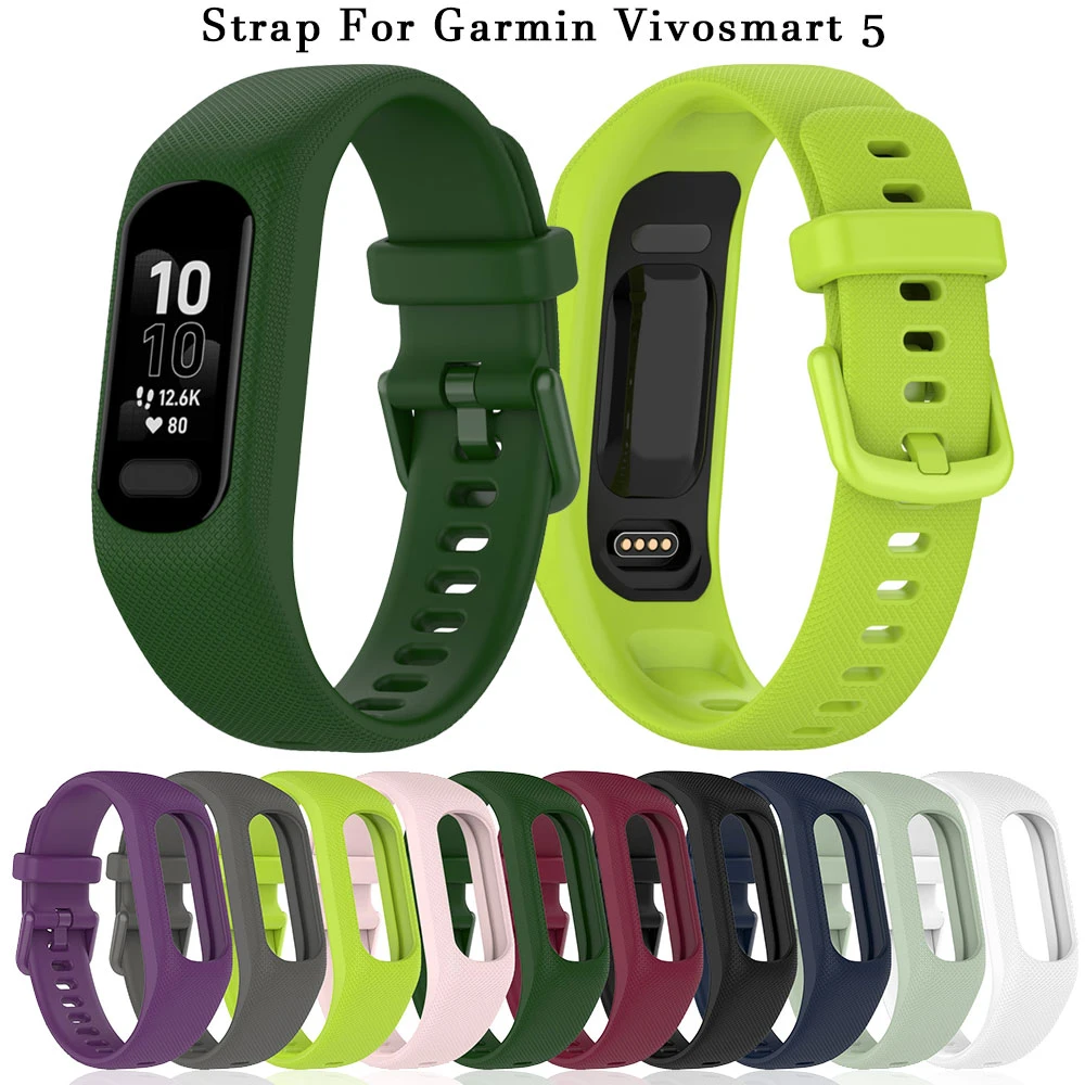 Voorganger hefboom Onbevredigend Wrist Strap For Garmin Vivosmart 5 Watchband Sports Silicone Watch Band  Strap For Vivosmart5 Replacements Bracelet Wristband| | - AliExpress