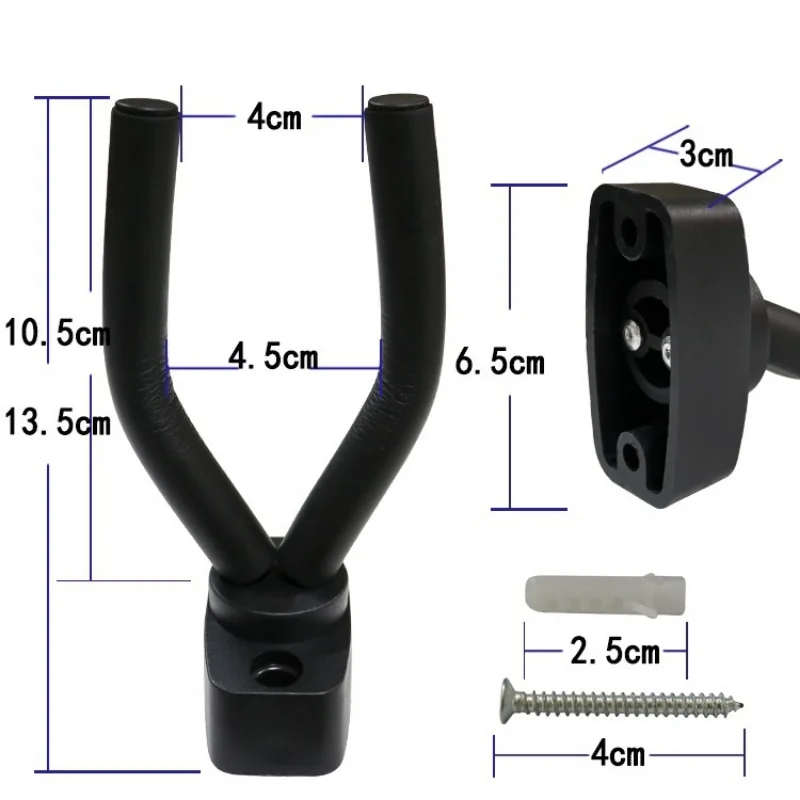 Wall Mount Guitar Hanger Hook Non-slip Holder Stand for Acoustic Guitar Ukulele Violin Bass Instrument Accessories