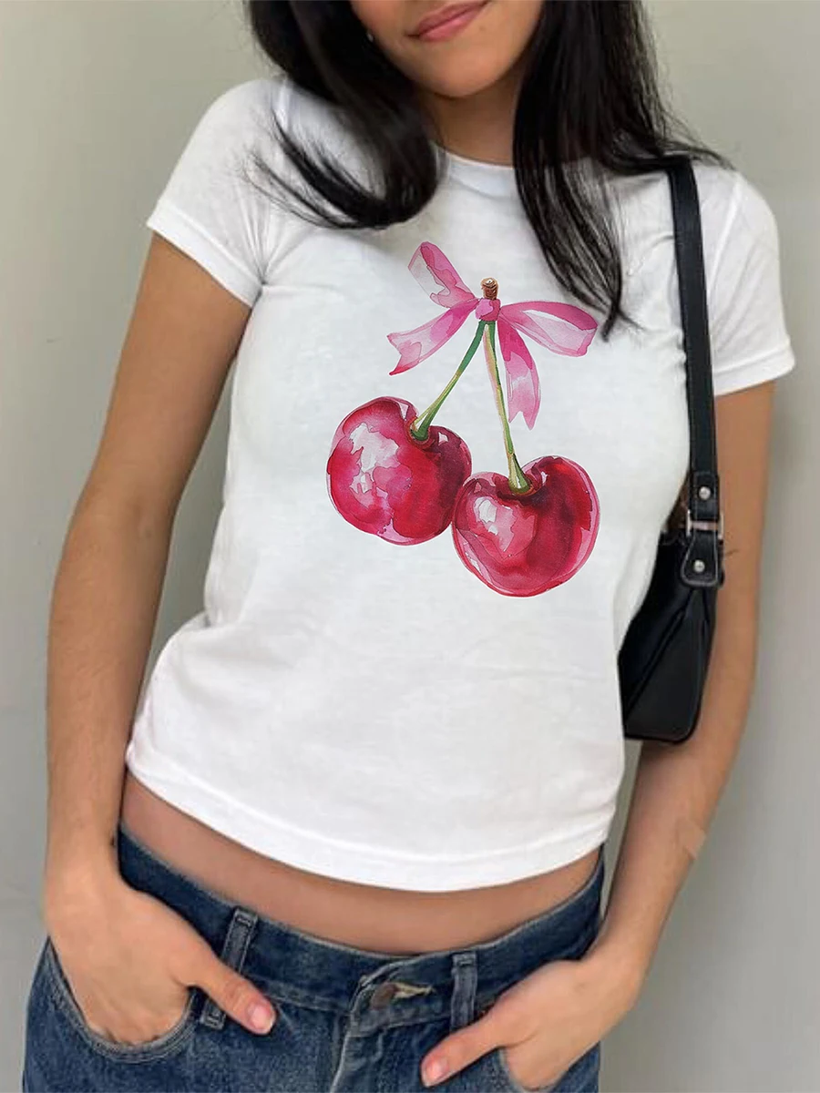 

New Women T-Shirt Crew Neck Short Sleeve Graphic Print Summer Tops Streetwear For Casual Daily Skin Friendly Hot Sale S M L