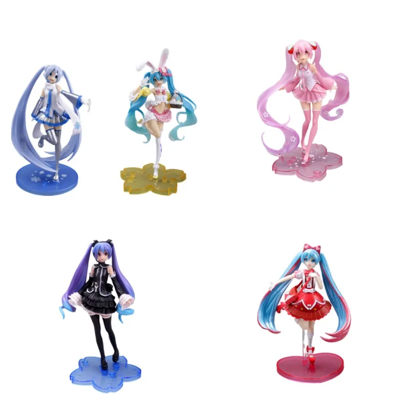 

Hatsune Miku Anime Two-dimensional Ornaments Perimeter Model Desktop Car Dolls Hand Operated Decorative Holiday Gift Toys