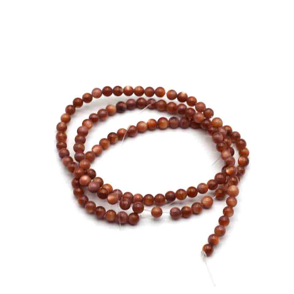 Natural Shell Beads - 3mm Small Round Dyed Loose Spacer Beads for DIY Jewelry Accessories
