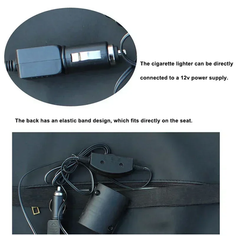 Car Electric Massage Back Cushion for Car Seat Support Health Care Lumbar Pad Auto Back Pillow leather Auto Seat Support car seat cushion lumbar back cushion car back cushion car cushion