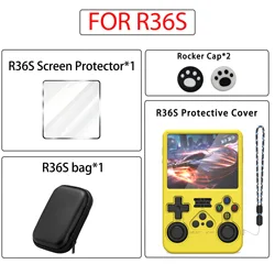 Ultimate Accessory Set: Silicone Case, Tempered Glass Protector, Thumb Grips & Carrying Pouch Combo (Yellow)