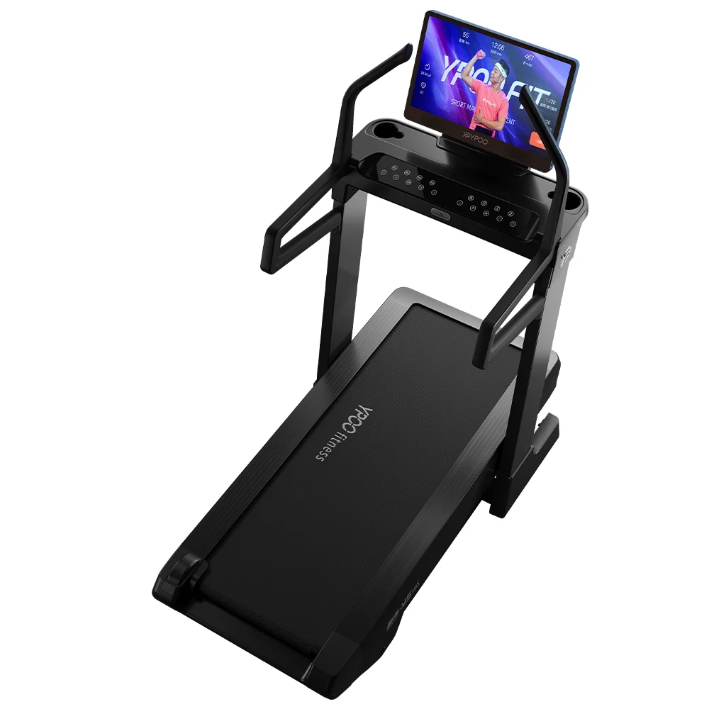 Motorized Treadmill Large Slope 52 Levels Incline Adjustment Gym Fitness Treadmill Home Running Machine Factory