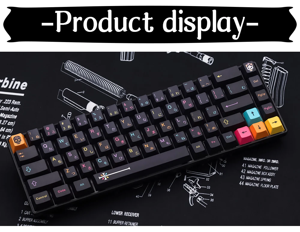 149 Keys GMK Mictlán Clone Black Mictlan Cherry Profile Keycap Set