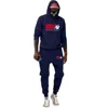 Autumn Winter Men's Sets Funny Graphics Gorilla Wear Printed Plus Fleece Fashion Hoody Men Hoodies Sweatshirts Sweatpants Suit 1