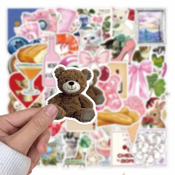 50 Pezzi Adesivi Estetici per Pinterest, Fai-da-Te, per Diario, Cover Telefono, Scrapbook