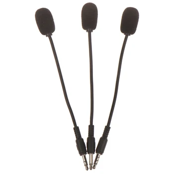 Cuffie da gioco stereo portatili da studio cablate da 3,5 mm Microfono mini mono vocale HD per registratore portatile per telefono cellulare