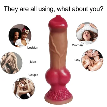 silicone animal big huge dog realistic anal dildo xxl penis dick plug dilldo suction cup adult  sexy toys for men women sex shop 4