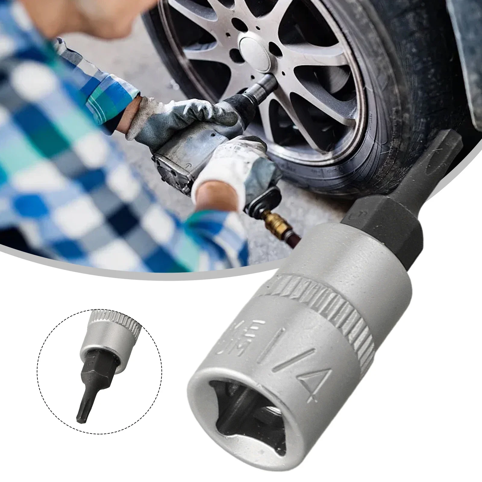 1pc Torx Bit Sockets 1/4 Inch Driver Star Bit T8/10/15/20/25/27/30/40 Screwdriver Bits Socket Wrench Adapter Hand Tools