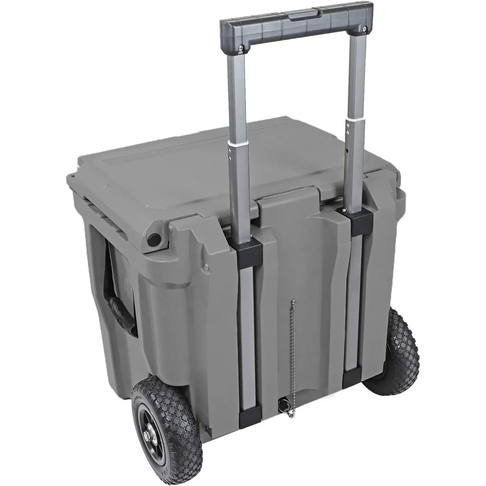US 45 Quart Towable Roto Molded Ice Chest Outdoor Camping Cooler with Wheels Pro Tough Durable Outdoor Camping
