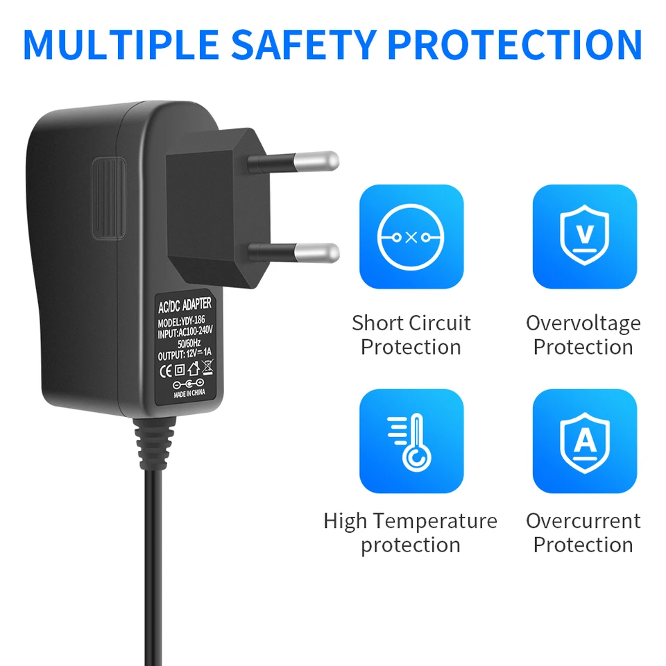Adaptateur D'alimentation AC 100-240V à DC 12V 1.5... – Grandado - Foto 5