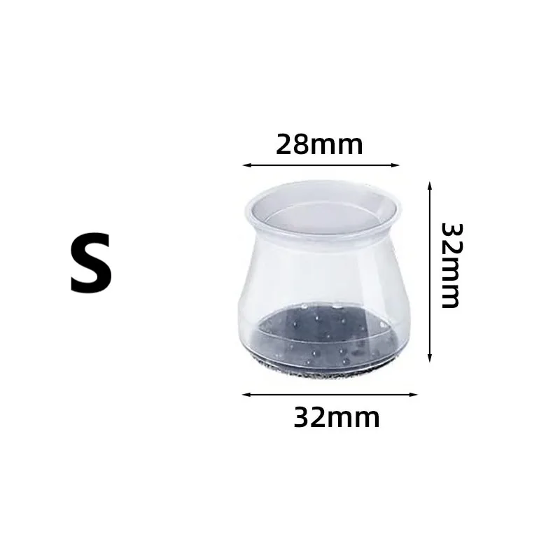 Silicone Chair Leg Floor Protector Caps - 32 Pack, Furniture Pads