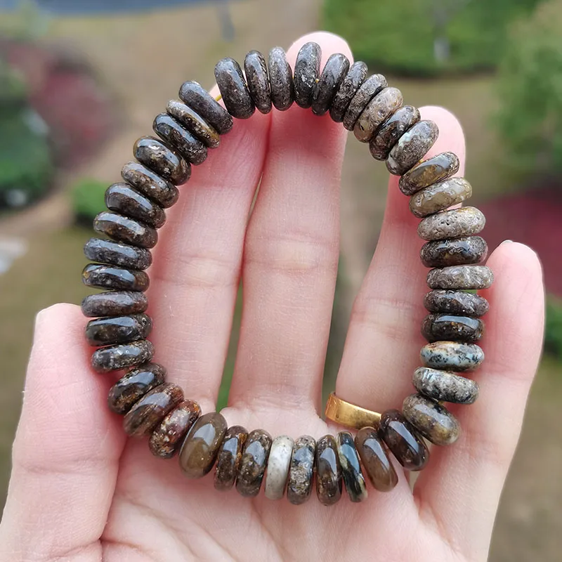 11g Baltic Plant Amber Bracelet for Women Gift Unique Handmade