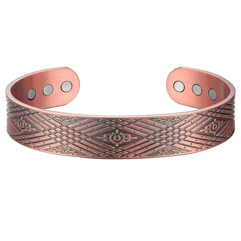 Copper Bracelet for Men Magnetic Therapy Viking Women Rings Arthritis Pain Relief Jewelry Dropshipping