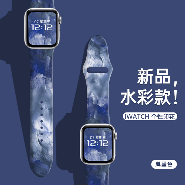 Apple Watch Band SE 7 6 5 4 Silicone Morandi Strap 45MM 42MM 44MM Bracelet For iWatch Band 7 SE 6 5 4 3 41MM 38MM 40MM