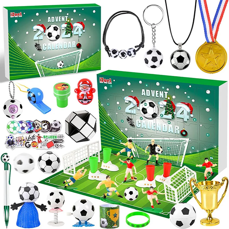 Football Advent Calendar Boy Girls 24 Football Gifts with Medal Whistle 24 Christmas Countdown Advent Calendar christmas countdown calendar christmas advent calendar