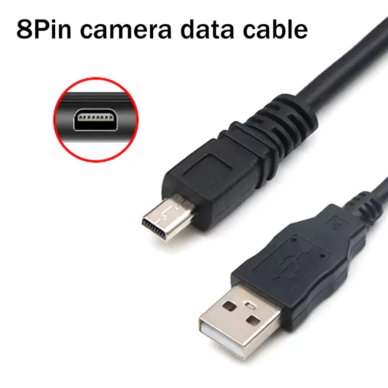 NNR-디지털 카메라 휴대 전화에 적합 범용 USB-소형 포트 8P 8핀 데이터 케이블 5코어 충전 케이블