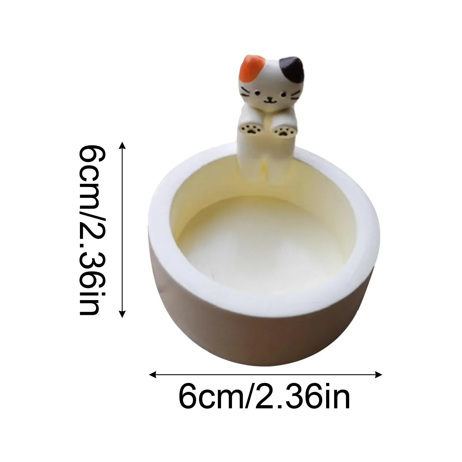 Kitten Candle Holder Cute Cat Candlestick Creative Aromatherapy Candle Holder Durable High Tempe Cartoon Candlestick Decoration candle holders