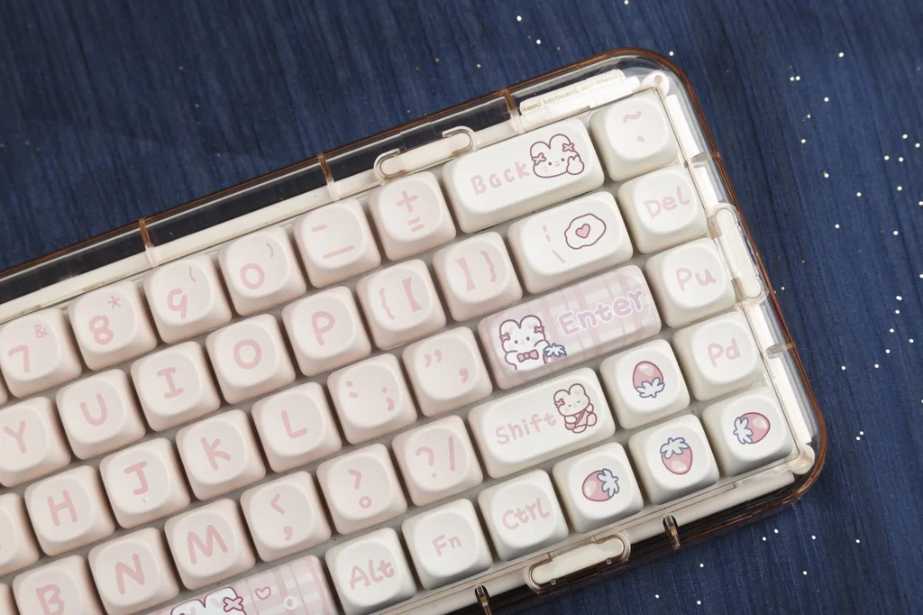 MOA, PBT, sublimação, teclado mecânico, adequado para meninas, DIY